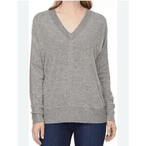 Buffalo David Bitton Sz: S Women's Soft Cozy V-Neck Long Sleeve Top Sweater Gray